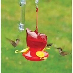 Pandy's Garden Center Window Red Bird Hummingbird Feeder