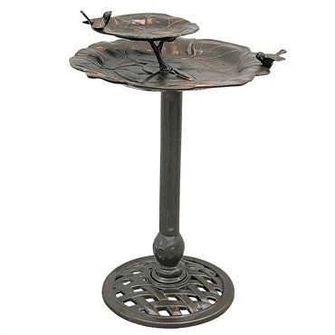 Innova Hearth Birding Innova® 2-Tier Lily Pad Bird Bath 3 Innova Hearth Birding Innova® 2-Tier Lily Pad Bird Bath