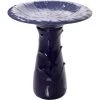 Terra Verde Birding Plantain Birdbath 20.5" Blue 1 Terra Verde Birding Plantain Birdbath 20.5" Blue