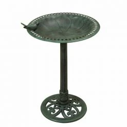 Gerson Birding Bird Bath With Perched Bird