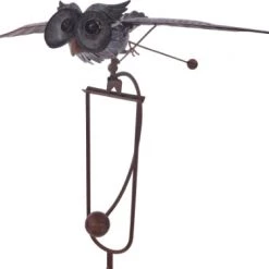 Terra Verde Dwight Rocking Owl Yard Stake Birding