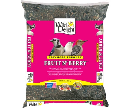 Birding Wild Delight Fruit N' Berry Bird Food (5lb. Bag) 3 Birding Wild Delight Fruit N' Berry Bird Food (5lb. Bag)