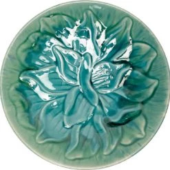 Terra Verde Lotus Birdbath 20.5" Green