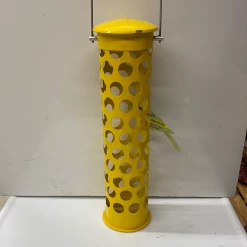 Pandy's Garden Center Bird Room Bird Feeder “Wingspan” Yellow Tube Feeder Birding