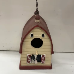 Pandy's Garden Center Bird Room Bird House Barn With Cow