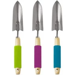 Terra Verde Splash Transplanter With Wood Handle And Comfort Foam Grip