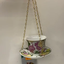Pandy's Garden Center Birding Bird Room Bird/Butterfly Feeder Tea Cup