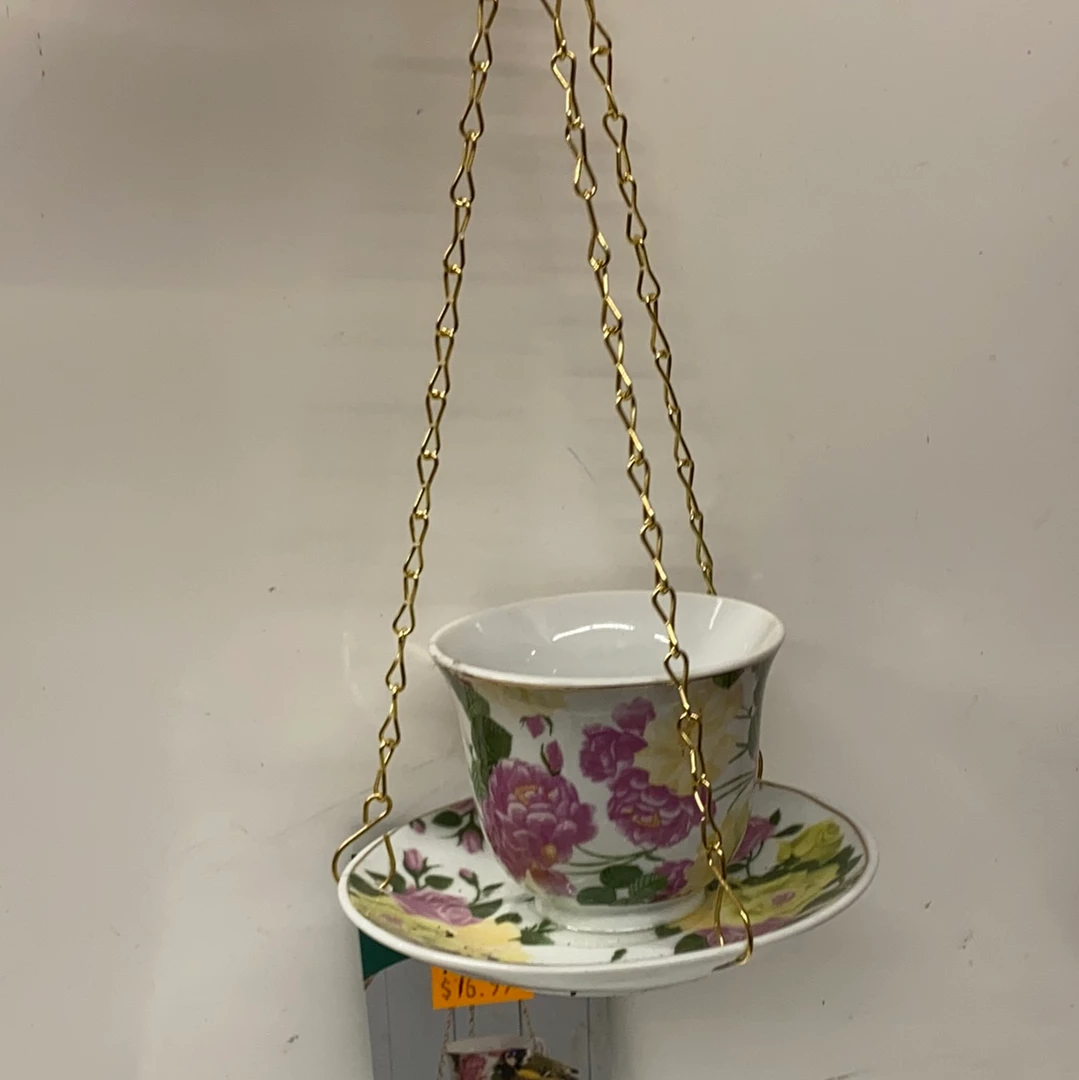 Pandy's Garden Center Birding Bird Room Bird/Butterfly Feeder Tea Cup 3 Pandy's Garden Center Birding Bird Room Bird/Butterfly Feeder Tea Cup