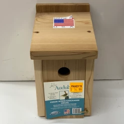 Pandy's Garden Center Bird Room Bird House Audubon Cedar Wren/Chickadee House