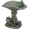 Gerson Birdbath With Fishing Frog