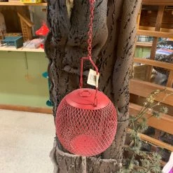 Pandy's Garden Center Burgundy Round Bird Feeder Birding