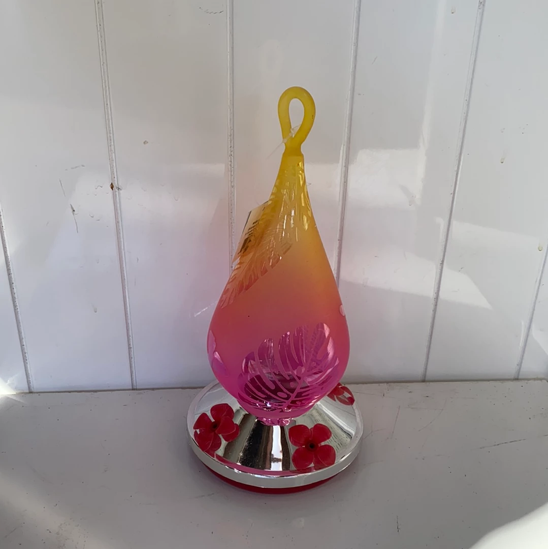 Gersen International Birding Glass Hummingbird Feeder 3 Gersen International Birding Glass Hummingbird Feeder