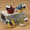 Gerson Birding Resin Bird Figurines Looking Through Binoculars