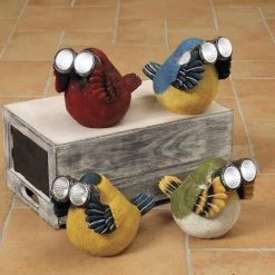 Gerson Birding Resin Bird Figurines Looking Through Binoculars