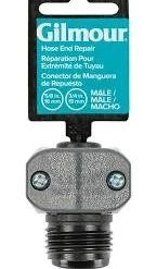 Gilmour Watering Nylon Threaded Male Hose Mender Clamp