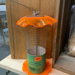 Pandy's Garden Center Neon Orange One-Quart Forever Feeder Birding