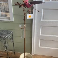 Pandy's Garden Center Perched Flying Bird Yard Sticker