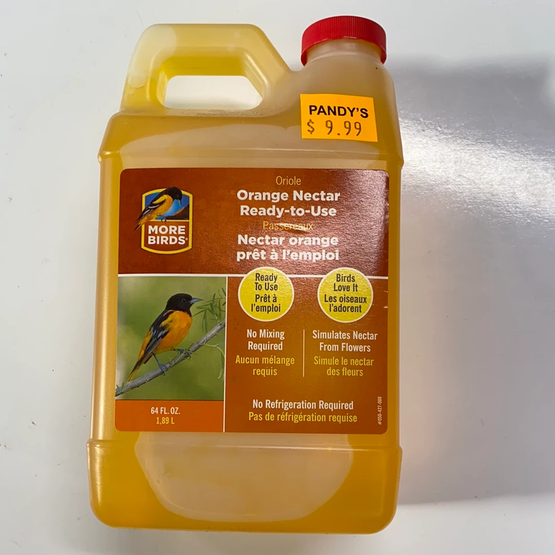 Pandy's Garden Center Birding Oriole Orange Nectar Ready To Use 3 Pandy's Garden Center Birding Oriole Orange Nectar Ready To Use