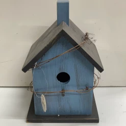 Pandy's Garden Center Bird Room Bird House Blue Decorative Birdhouse Birding