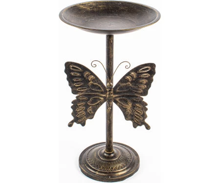 Terra Verde 28”H Butterfly Metal Birdbath Bird Baths 3 Terra Verde 28”H Butterfly Metal Birdbath Bird Baths