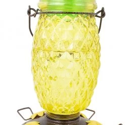 True Value Perky-Pet Pineapple Top-Fill Glass Hummingbird Feeder – 28 Oz